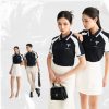 Đồng phục Polo màu đen trắng FastUni